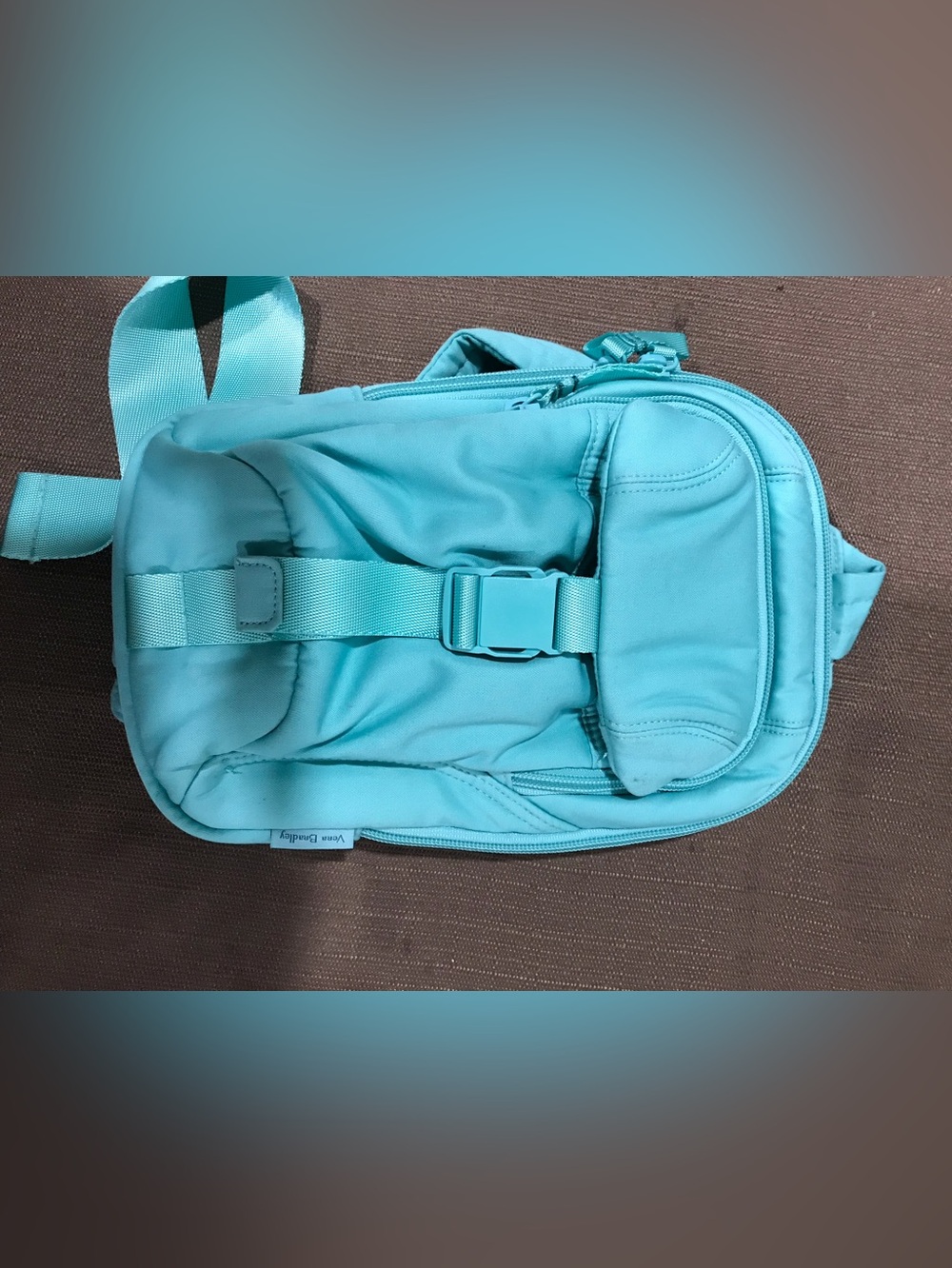 Vera Bradley Bright Teal Compact crossbody bag